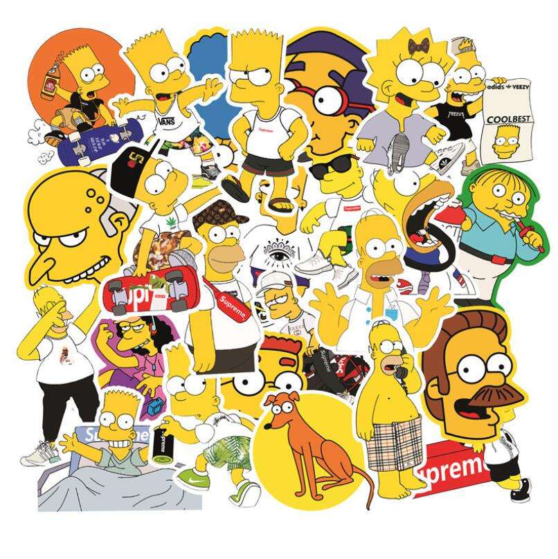 D’OH! THE ESSENTIALS | 25pc The Simpsons Waterproof Stickers