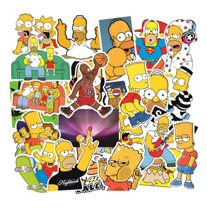D’OH! THE ESSENTIALS | 25pc The Simpsons Waterproof Stickers