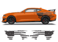 Chevrolet Camaro Side American Flag