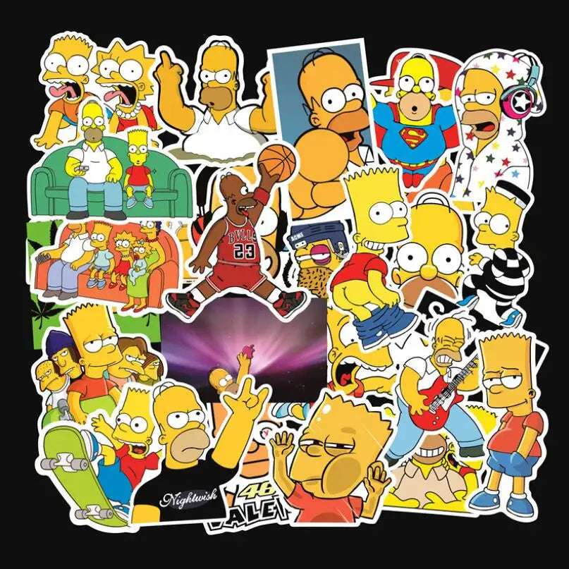 D’OH! THE ESSENTIALS | 25pc The Simpsons Waterproof Stickers