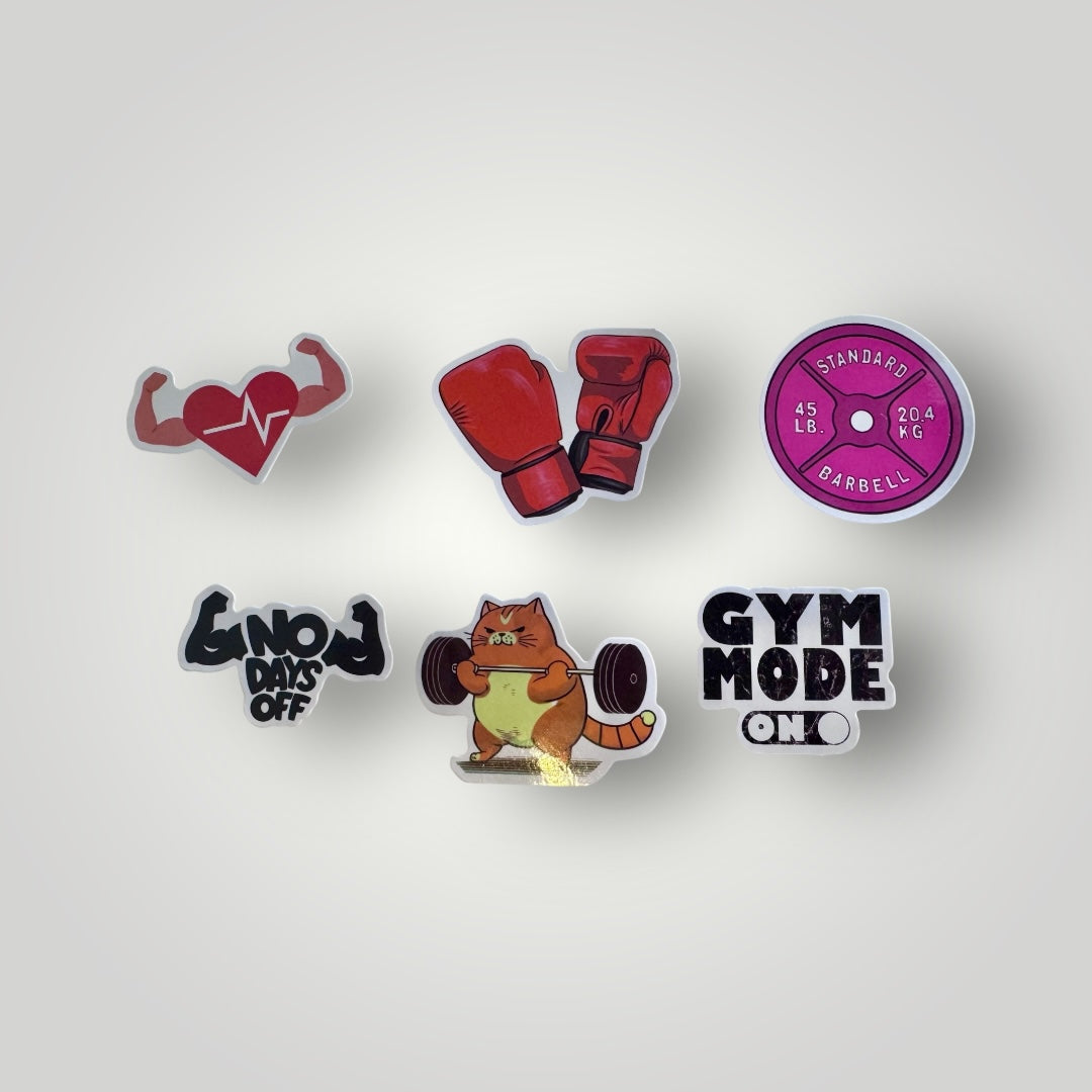 GRIND & GLOW | 50pc Inspirational Fitness & Workout Stickers