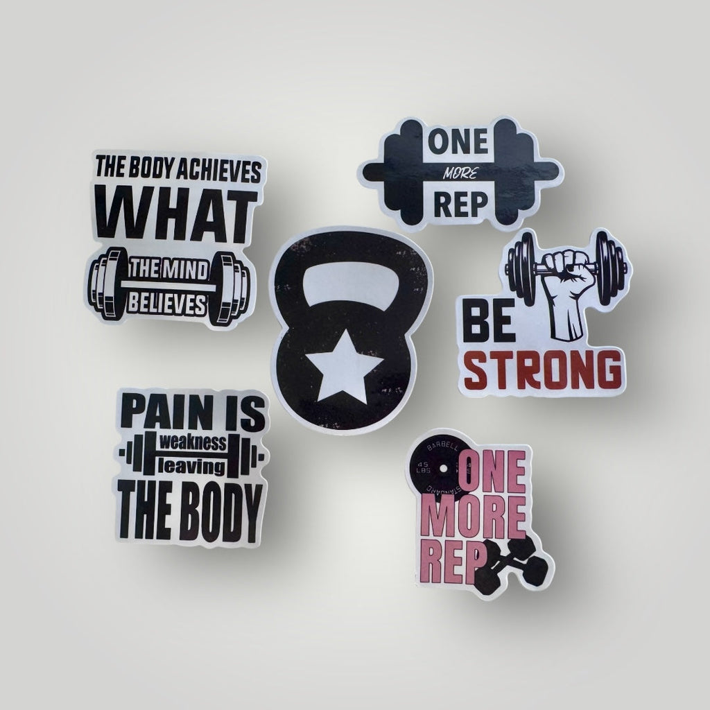 GRIND & GLOW | 50pc Inspirational Fitness & Workout Stickers