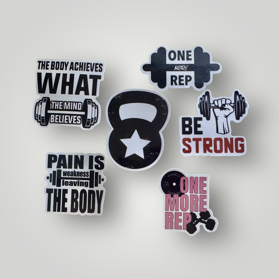GRIND & GLOW | 50pc Inspirational Fitness & Workout Stickers